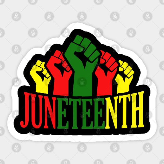 Juneteenth, Black History, Freedom, black power Sticker by UrbanLifeApparel